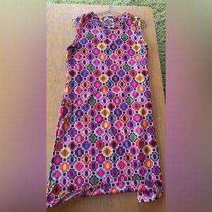 Lesley Evers NWOT Colorful Geometric Print Stretch dress